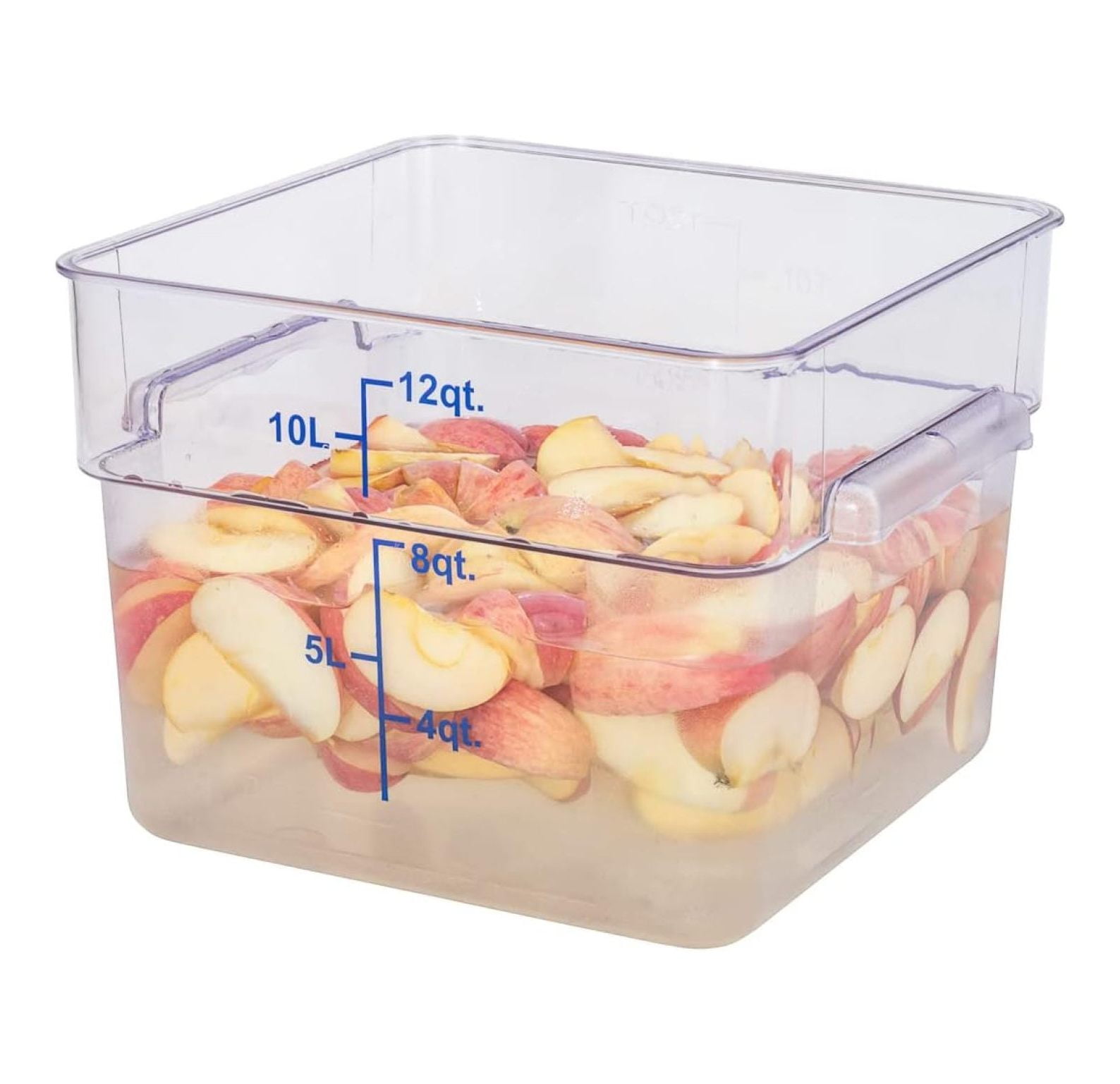 Met Lux 12 Quart Buckets 10 Square Marinating Containers With Volume