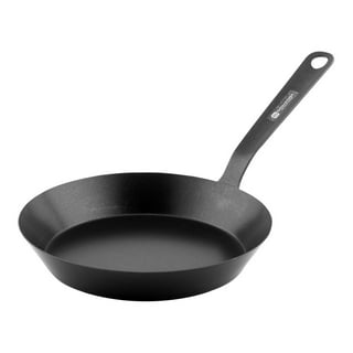  BK Pre-Seasoned Black Steel Carbon Steel Induction Compatible  10 Frying Pan Skillet, Oven and Broiler Safe to 660F, Durable and  Professional, Black : Everything Else