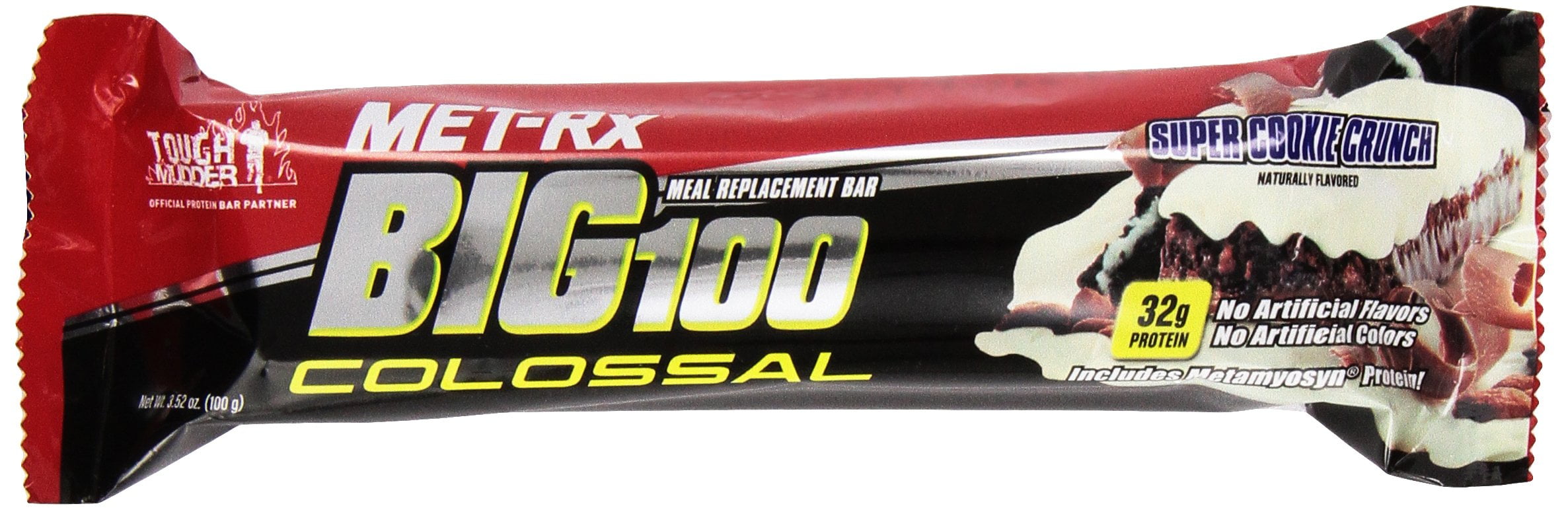 Met-RX Big 100ITSCColossal Meal Replacement Bar, Cookie and Crunch, 12 Count
