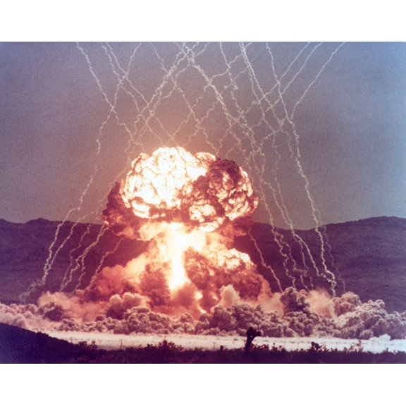The Met Shot Detonated On A 400-Foot Tower With A Yield Of 22 Kilotons. The Military Effects Test Aimed To Improve Battle Tactics For A Nuclear Battlefield. April 15 History (24 x 18)