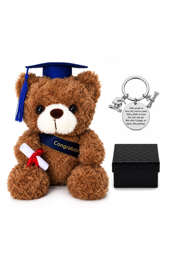 Graduation Bear Take Pride In How Far You've Come Have Faith in How Far You Can Go, Blue