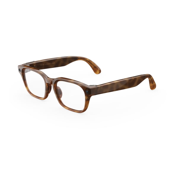 Meta Adventurer Classic Tortoise | Smart AI glasses for Women, Men — Meta AI, 12MP Camera, Live Translate — 3K HD Resolution — 8+ Hour Battery — Range of Sizes — Clear Lenses
