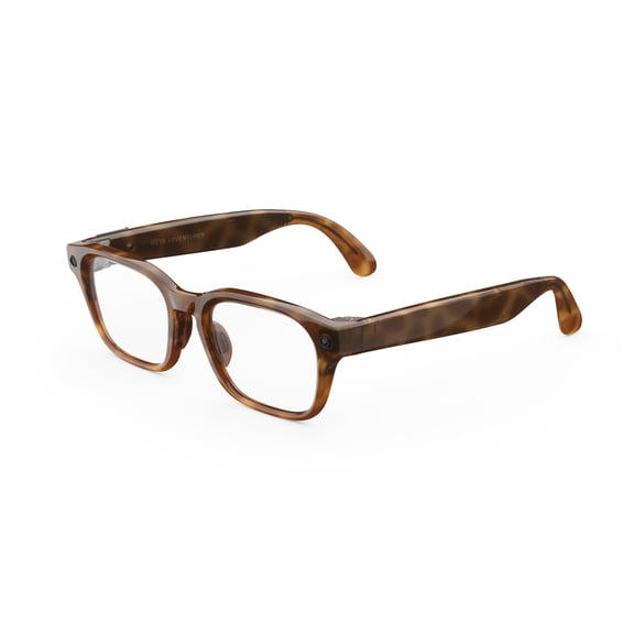 Meta Adventurer Classic Tortoise | Smart AI glasses for Women, Men — Meta AI, 12MP Camera, Live Translate — 3K HD Resolution — 8+ Hour Battery — Range of Sizes — Clear Lenses