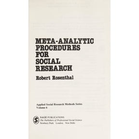 Pre-Owned Meta-Analytic Procedures for Social Research (Hardcover) 0803920334 9780803920330