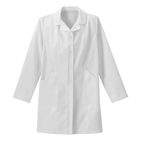 Meta Labwear Women's 875 Meta Collar Tri-Blend Lab Coat -White -8