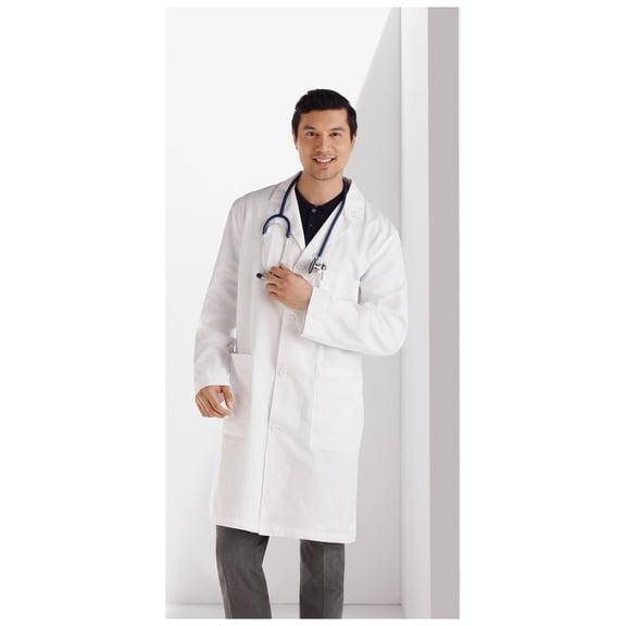 Meta Mens 38" Cotton Long Labcoat, Style 650