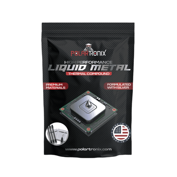 Meta Online Liquid Metal Thermal Paste 5 Gram Pack - 130 W/m'K - Highest Thermal Conductivity - Made in USA - Great for ps5, CPU, Gpu - 5 Grams Eco Package - Ready to Apply