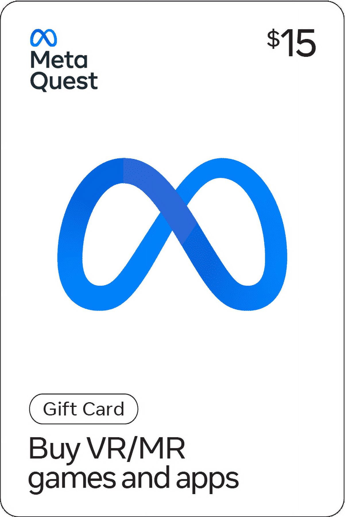 Meta Quest $15 Gift Card [Physical]