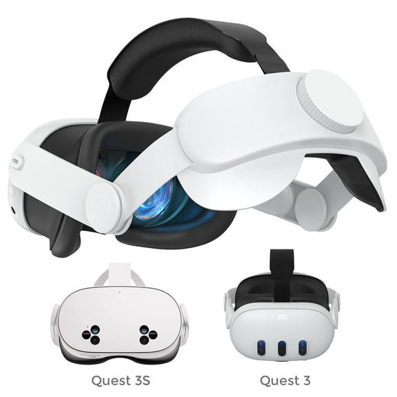 Meta Quest 3/3s Adjustable Elite Strap Replacement for Enhanced Comfort Support and Gaming Immersion in VR, Head Strap Compatible with Meta Quest 3/3s Accessories