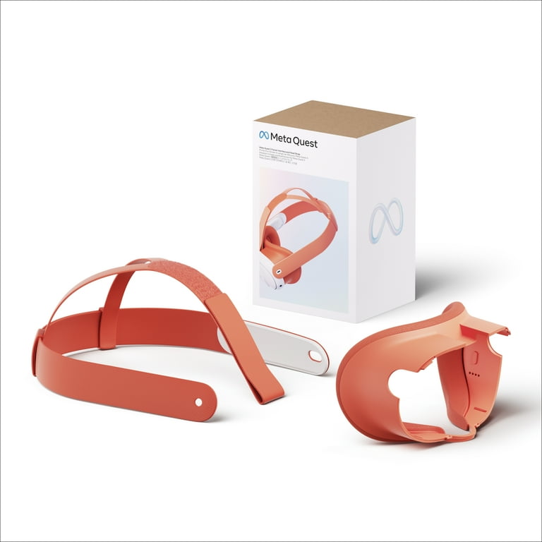 Meta Quest 3 Facial Interface & Head Strap (Blood Orange