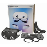 Meta Quest 3S 128GB All-In-One VR Headset for 2025-2026 Holiday Bundle, Touch Controllers, 120Hz Display, 3D Audio, Face & Lens Covers,Protective covers, Controller Grips