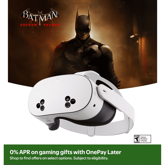 Meta Quest 3S 128 GB - Get Batman: Arkham Shadow and 3-Month Trial of Meta Horizon+ Included - All-In-One Headset