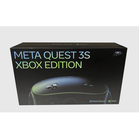 Meta Quest 3S Xbox Edition 128GB – Limited-Edition VR Gaming Bundle with Xbox Wireless Controller, Advanced Mixed Reality Headset