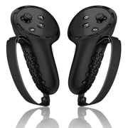 Meta Quest Controller Grips Silicone Cover, for Meta Quest 3S/Quest 3 Accessories, Anti-Slip Texture & Adjustable PU Knuckle Straps Fits Most Hands