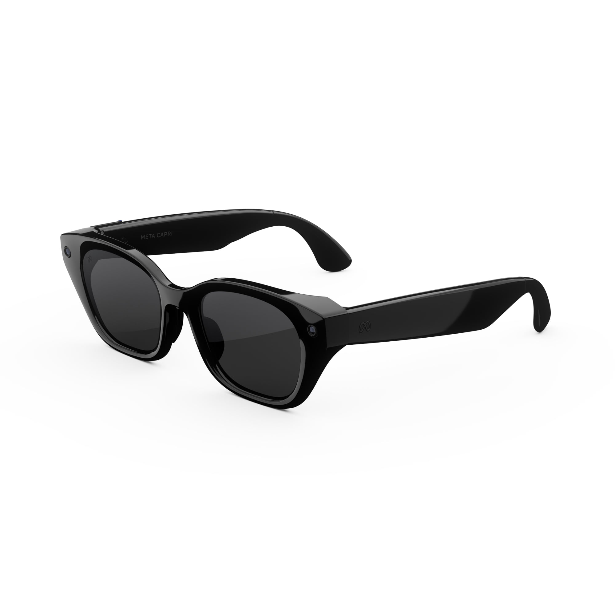 Meta Glasses, Capri AI Glasses, Classic Black, Grey Transitions Lenses