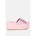 thumbnail image 1 of Meta charts Diamante  Rhinestone Flatform Sandals, 1 of 10