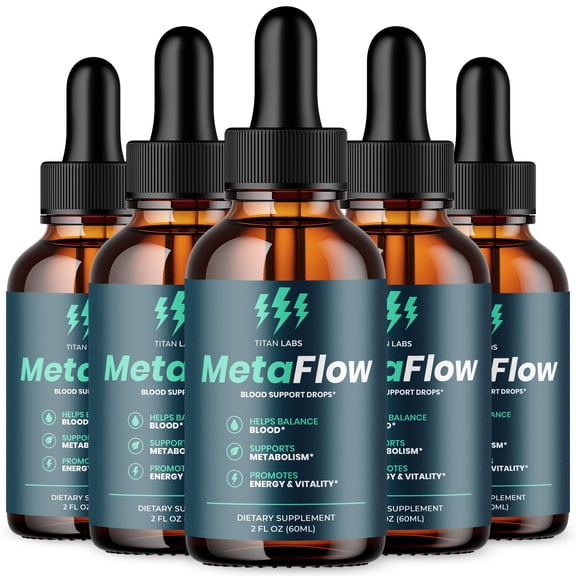 MetaFlow Advanced Formula Drops Blood Balance Support Supplement Meta Flow 150 Servings
