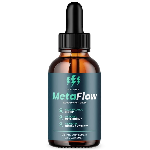 MetaFlow Advanced Formula Drops Blood Balance Support Supplement Meta Flow 30 Servings