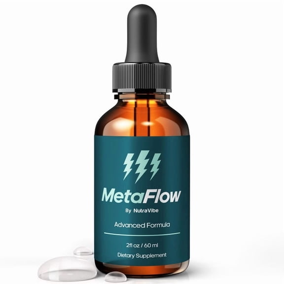 MetaFlow Drops – Daily Liquid Formula with a Clean, Natural Blend to Support Natural Flow, Balanced Levels & Healthy Circulation | Convenient for Consistent Use (30 Servings)