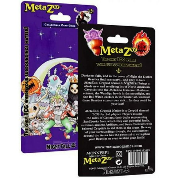 MetaZoo: Cryptid Nation TCG - Nightfall Blister Pack 1st Edition [Card Game, 2-6 Players]