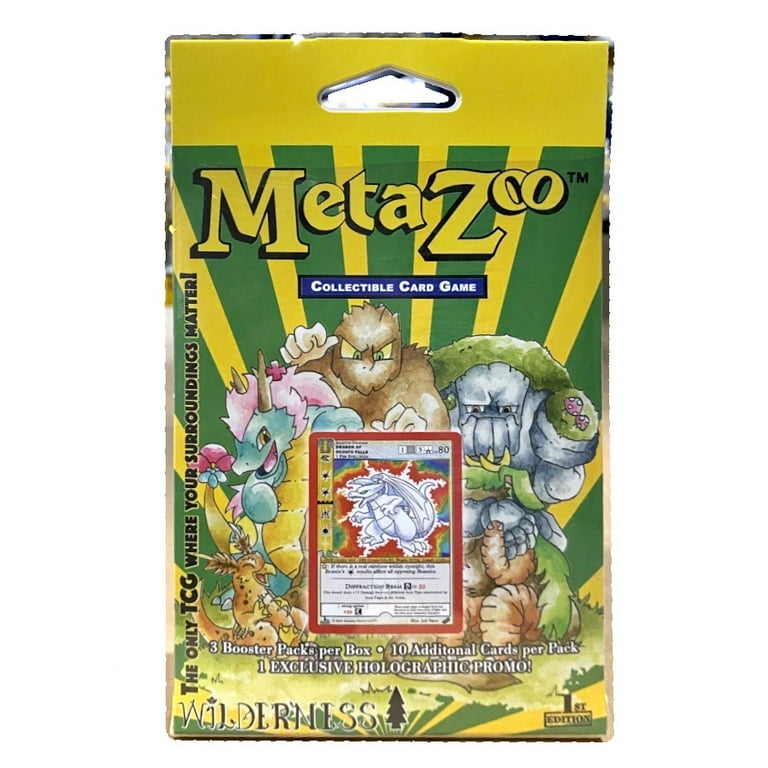 MetaZoo Wilderness Trading Card Hanger Box with 3 Booster Packs Inside - Walmart.com MetaZoo Wilderness Trading Card Hanger Box with 3 Booster Packs Inside - Walmart.com