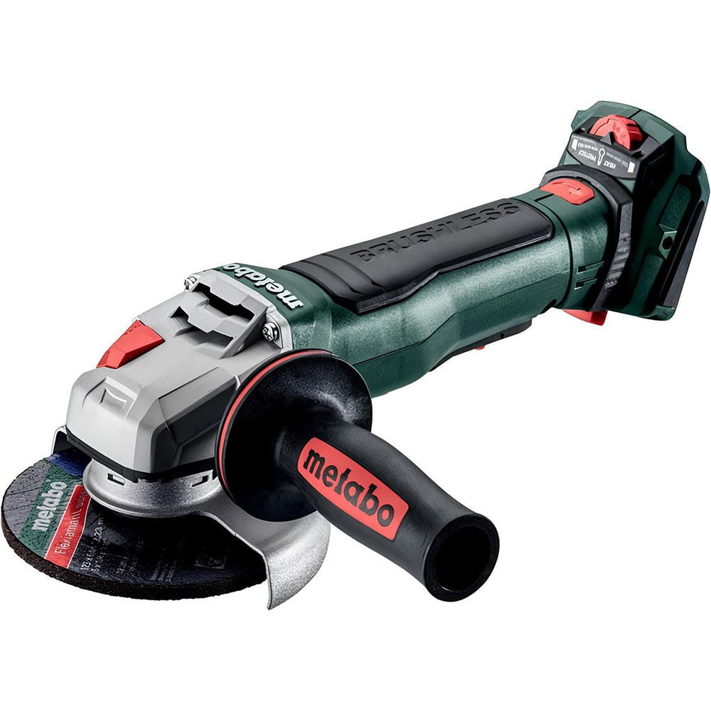 Metabo 18V 4-1/2 To 5 Inch Variable Speed Paddle Switch Cordless Angle Grinder Kit