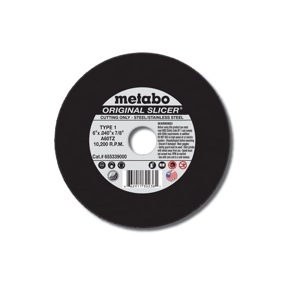 Metabo 4-1/2 X.040X 7/8 T1 Original Slicer A60Tz