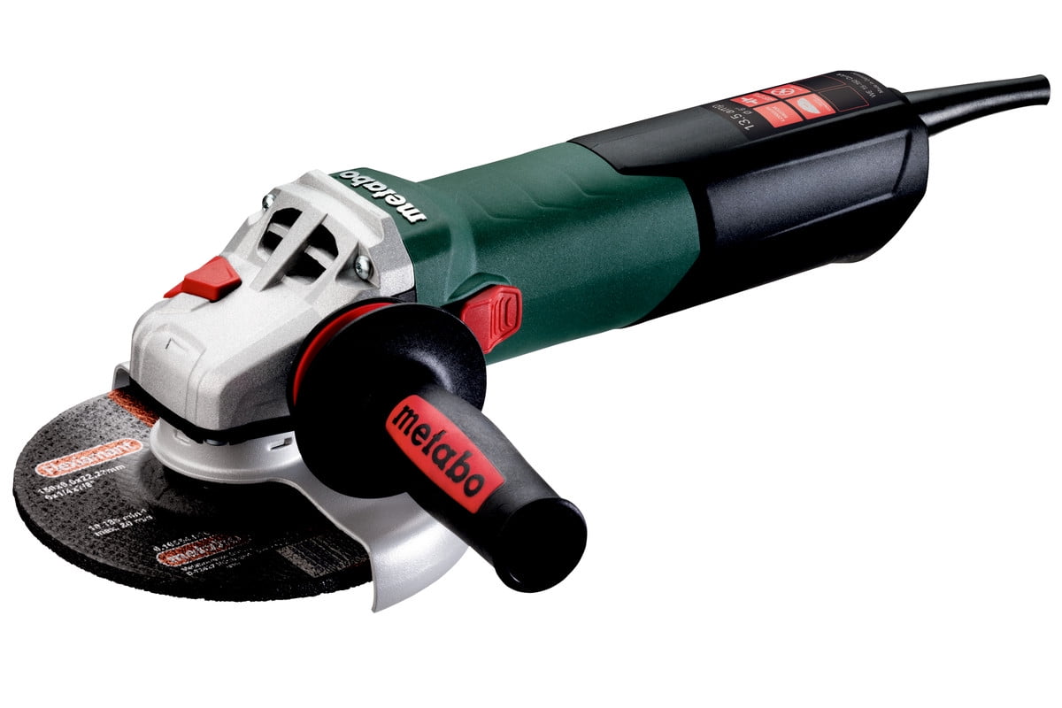 Metabo 6-Inch Angle Grinder - 9,600 Rpm - 13.5 Amp With Electronics, Lock-On