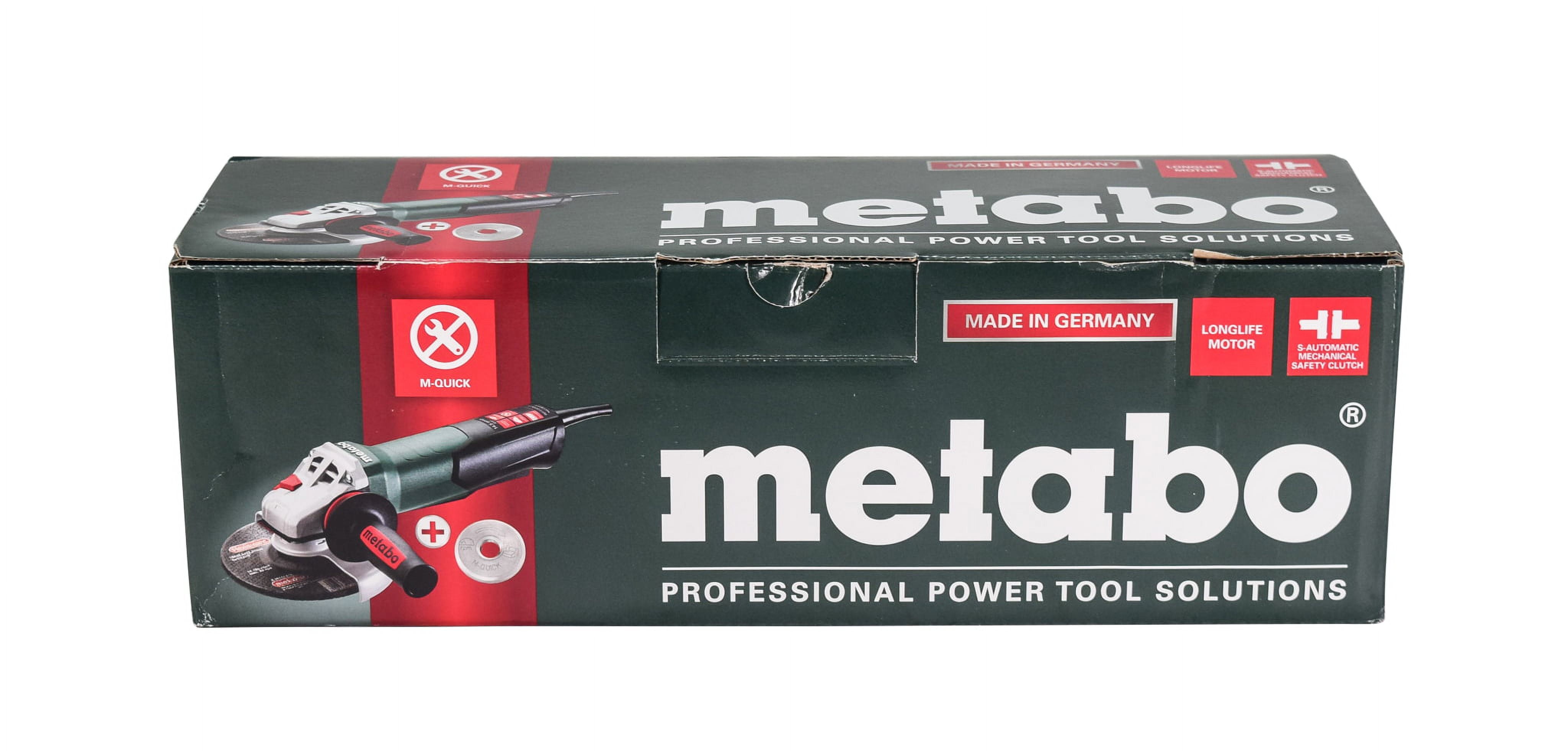 Metabo 603623420 W 11-125 Quick 11 Amp 11,000 RPM 4.5 in. / 5 in. Corded  Angle Grinder with Lock-on