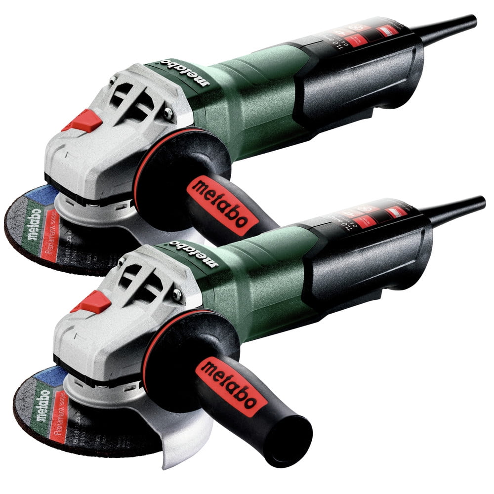 Metabo WP 11-125 Quick 11 Amp 11,000 RPM 4.5 in. / 5 in. Corded Angle Grinder with Non-Locking Paddle