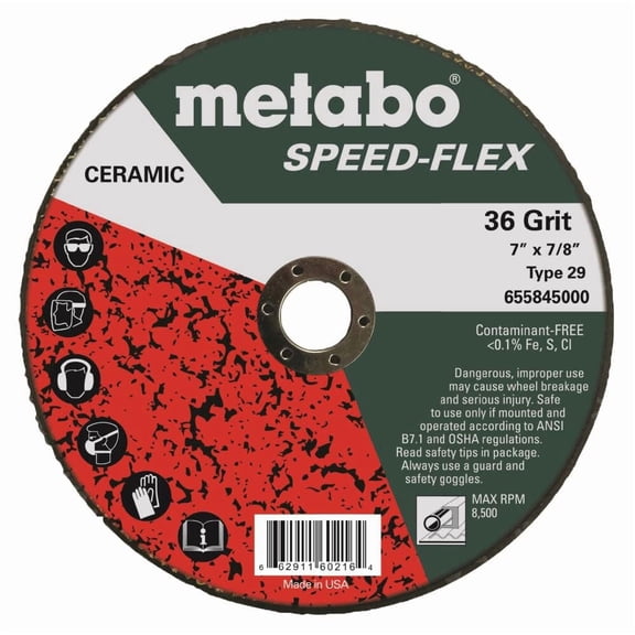 Metabo 7In Speed Flex 36 7/8 T29 Grinding Disc
