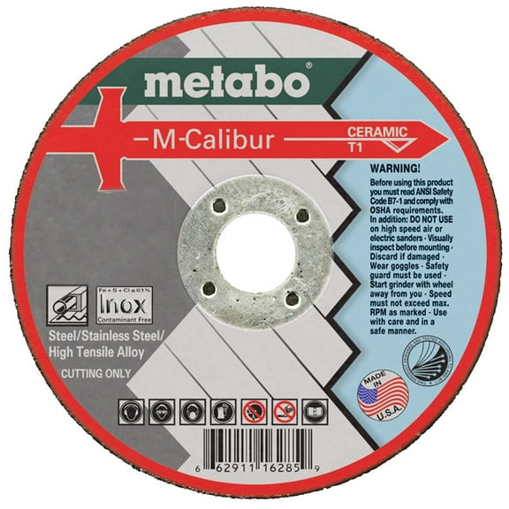 Metabo Cut-Off Wheel,Ceramic,6" dia.,Type 1 US616284000