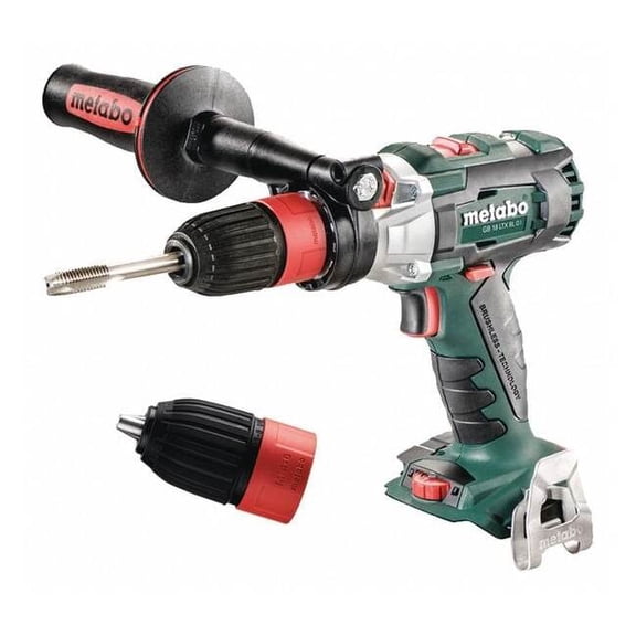 Metabo Cordless Drill/Driver,18V,5.2Ah Battery GB 18 LTX BL I Q bare