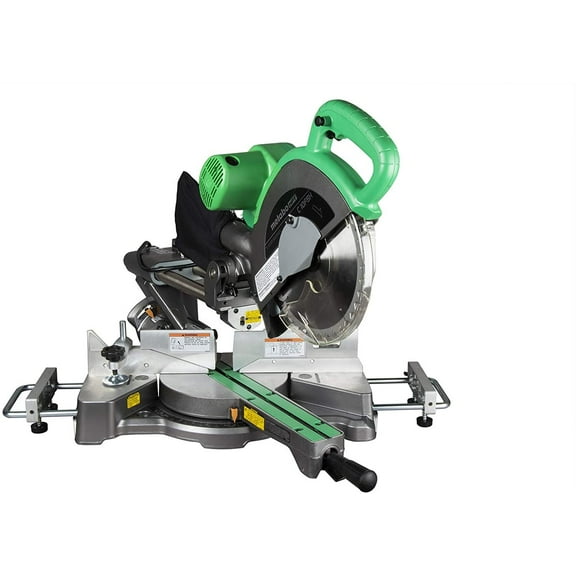 Metabo HPT 10-Inch Sliding Compound Miter Saw, Adjustable Laser Guide, Double Bevel, Electronic Speed Control, 12 Amp Motor, Electric Brake C10FSHS