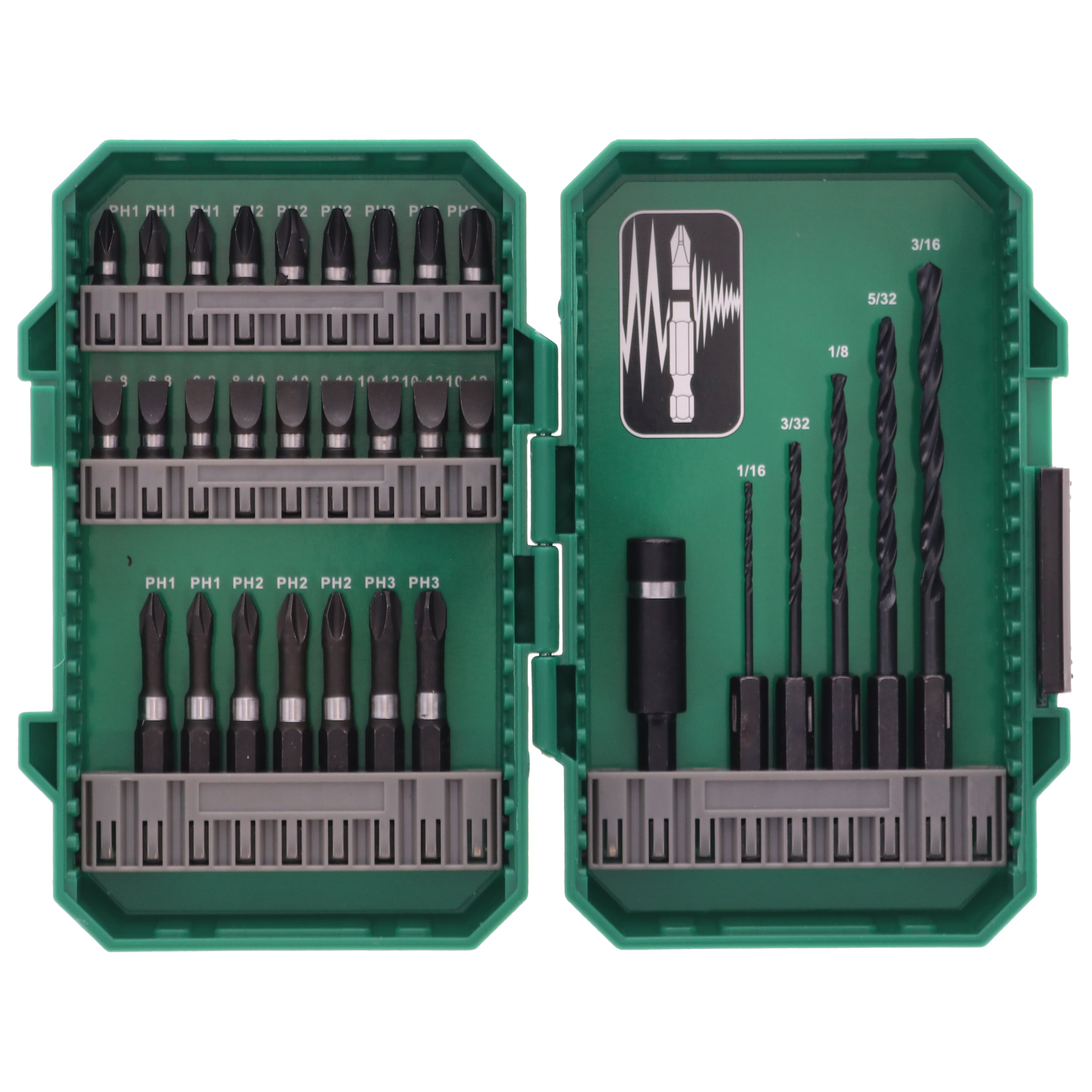 Black & Decker 15575 29 Piece Twist Drill Bit Assortment with Metal Index