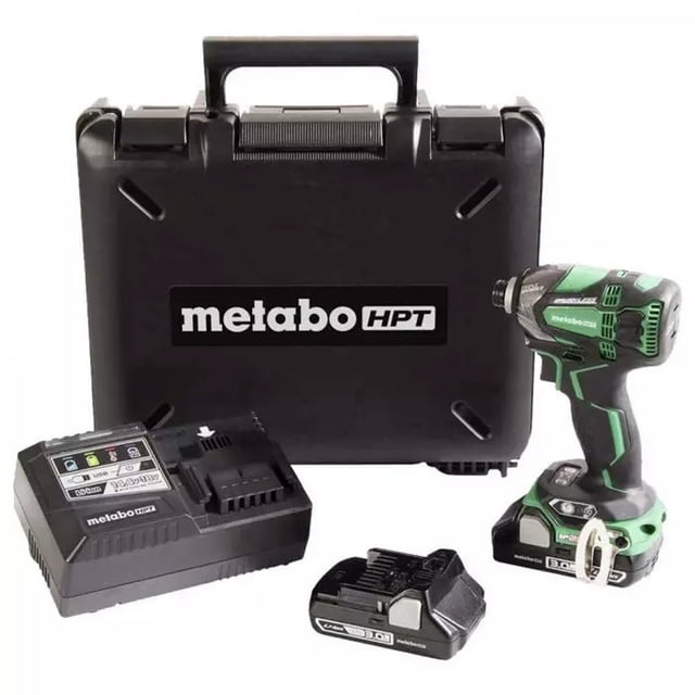 Metabo HPT 18V Cordless Impact Driver Kit, 1/4-In, WH18DC
