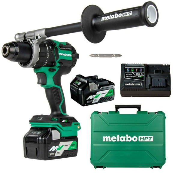 Metabo HPT 36V Cordless Hammer Drill Kit, 1/2-In, DV36DC