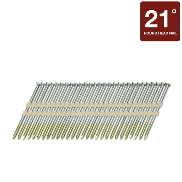 Metabo HPT, 3in. x 0.131in. 21 Deg Br Smooth Coll Fram Nails, Included (qty.) 1000 Model# 20110SHPT