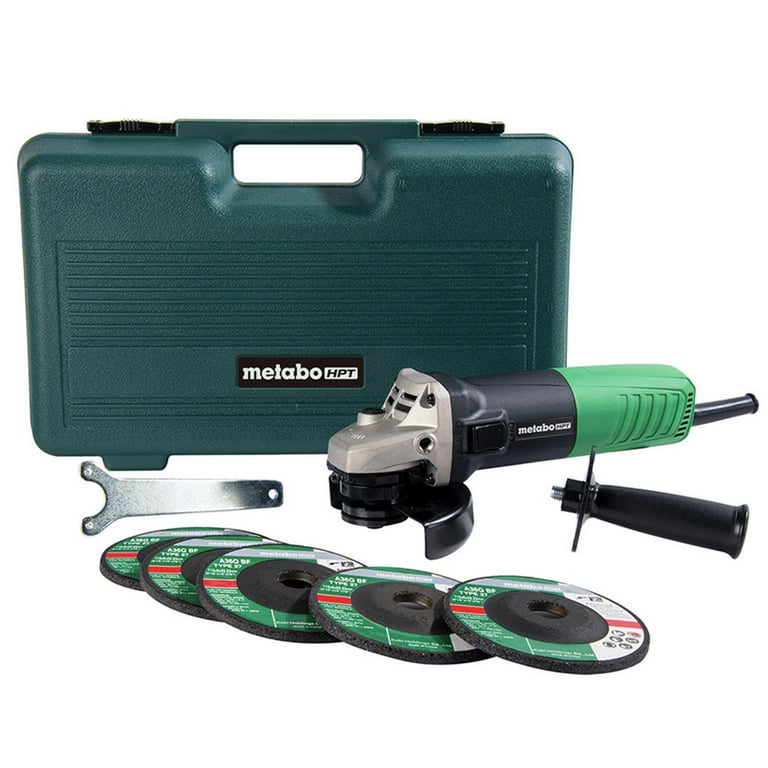 Metabo HPT 6.2-Amp 4.5-Inch Angle Grinder with Grinding Wheels and Case, G12SR4 Metabo HPT 6.2-Amp 4.5-Inch Angle Grinder with Grinding Wheels and Case, G12SR4