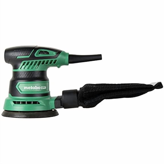 Metabo HPT 5-Inch Random Orbit Sander | Variable Speed | Powerful 230W 2.8 Amp Motor | Soft Elastomer Grip | Includes 2 Pieces of Sanding Paper, Dust Bag, Vacuum Adapter | 5-Year Warranty | SV13YST