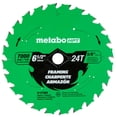 thumbnail image 1 of Metabo HPT 6-1/2-In Circular Saw Blades, 24-Tooth, 115756M, 1 of 6