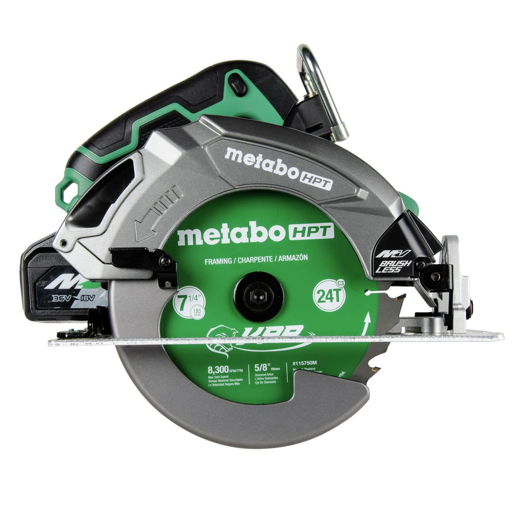Metabo HPT C3607DBQ4M 36V MultiVolt Brushless Lithium-Ion 7-1/4 in. Cordless Circular Saw with Torque Boost Technology (Tool Only)