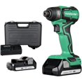 thumbnail image 1 of Metabo HPT Cordless 18V Impact Driver  Sub-Compact  Brushless Motor  Lithium-Ion Batteries  Lifetime Tool Warranty  WH18DDX, 1 of 7