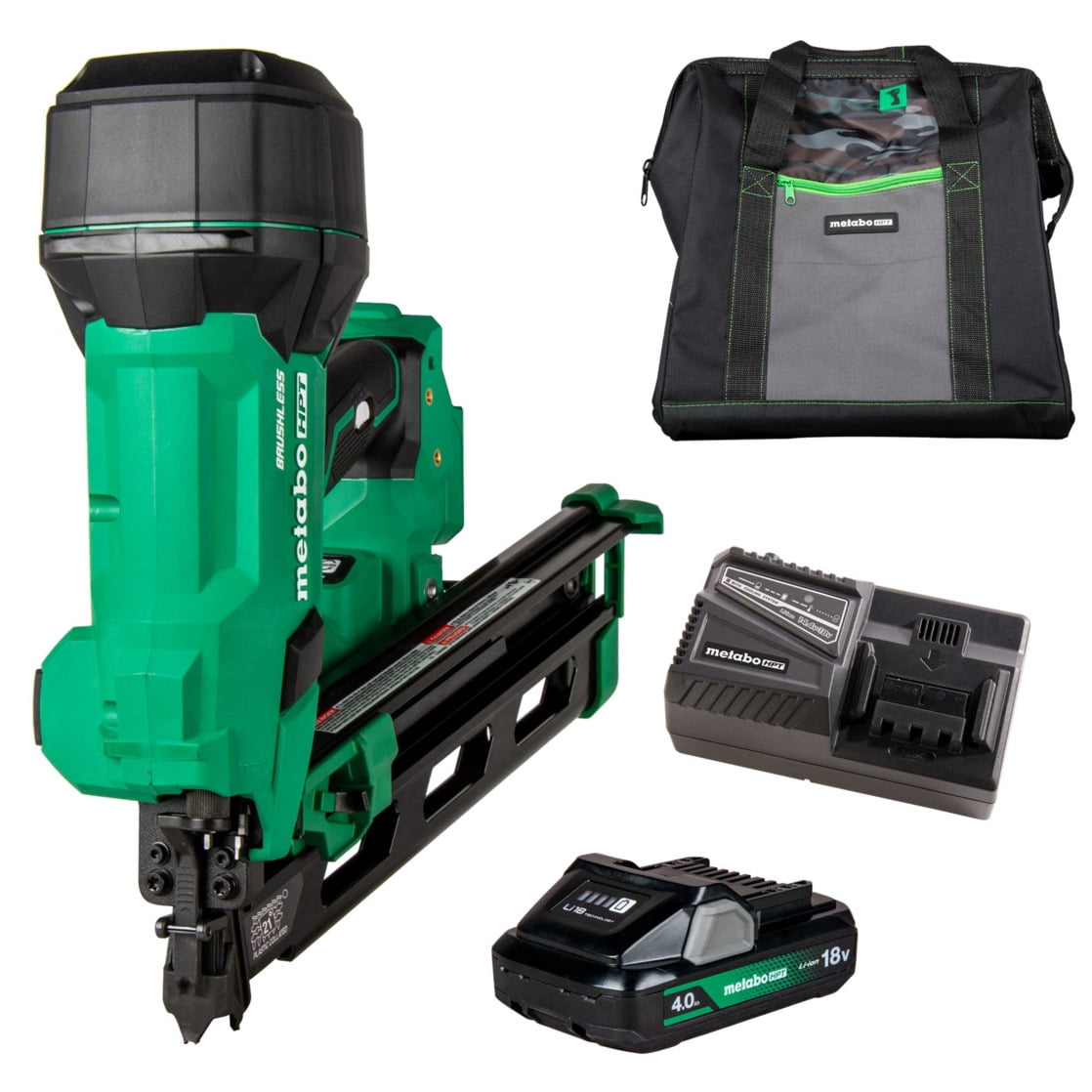 Metabo HPT 18V Framing Nailer Kit, 3-1/2-In, NR1890DRA