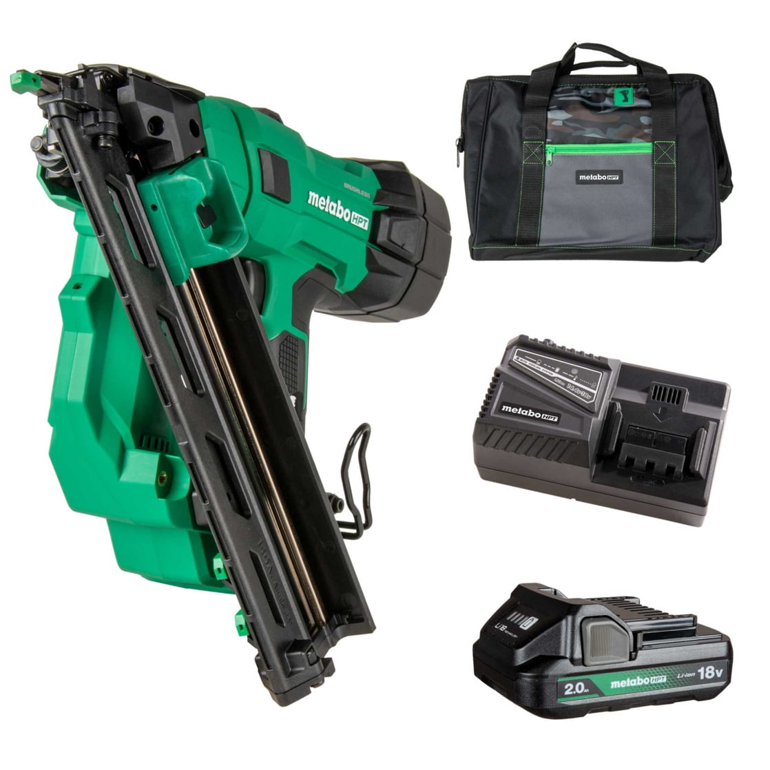 Metabo HPT 18V Cordless Finish Nailer Kit, 15-Ga, NT1865DAA