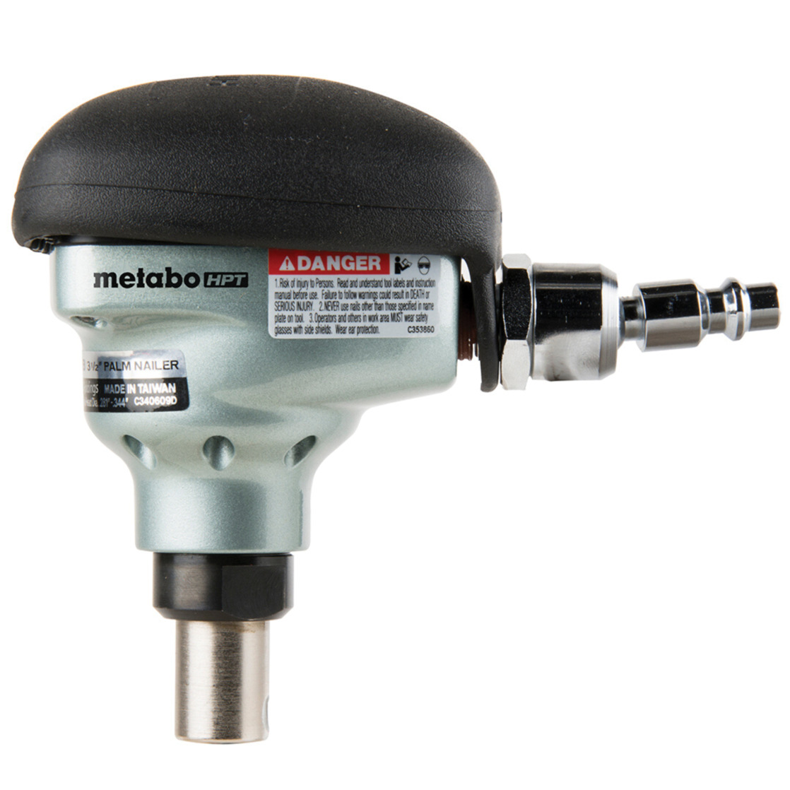 Metabo HPT Pneumatic Palm Nailer, 2-1/2-In-3-1/2-In, NH90AB