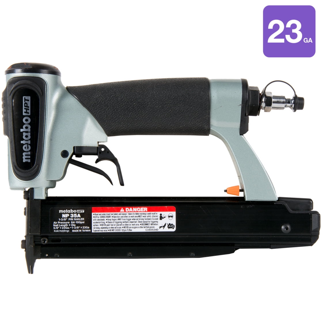 Metabo HPT Pneumatic 23-Ga Pin Nailer, 5/8-In, NP35A