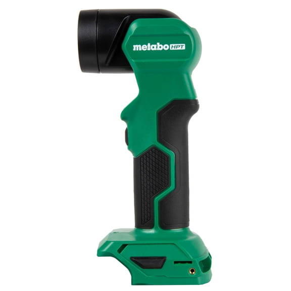 Metabo HPT 18V MultiVolt Cordless LED Flash Light, 250 Lumens High Output, 120 Lumens Low Output, 6 Angle Settings, Long Lasting Light, Compact & Lightweight, Tool Body Only, UB18DEQ4