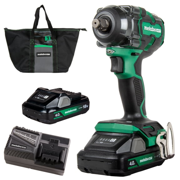 Metabo HPT 18V Impact Wrench 1/2-In Cordless Kit, WR18DH