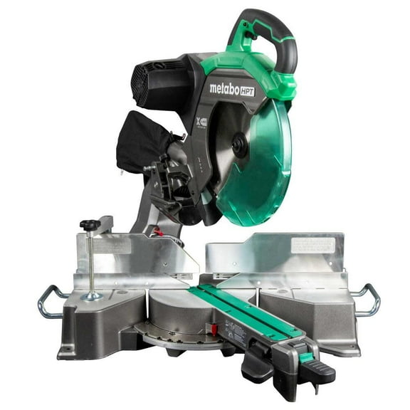 Metabo HPT 12-Inch Dual Bevel Sliding Miter Saw, 4000 RPM No-Load Speed, 45 Left and Right Bevel Range, Precision Miter Angles, 9 Detent Stops, Xact Cut Shadow Line, C12RSH3